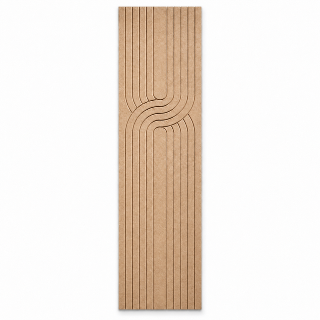 Akoestische Viltpanelen Japandi 280 x 60 cm - Dusty