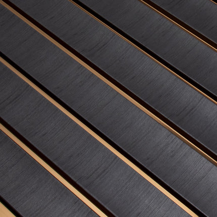 3D Kunststof Wandpanelen Antraciet Lumière Collection 270 x 12 cm