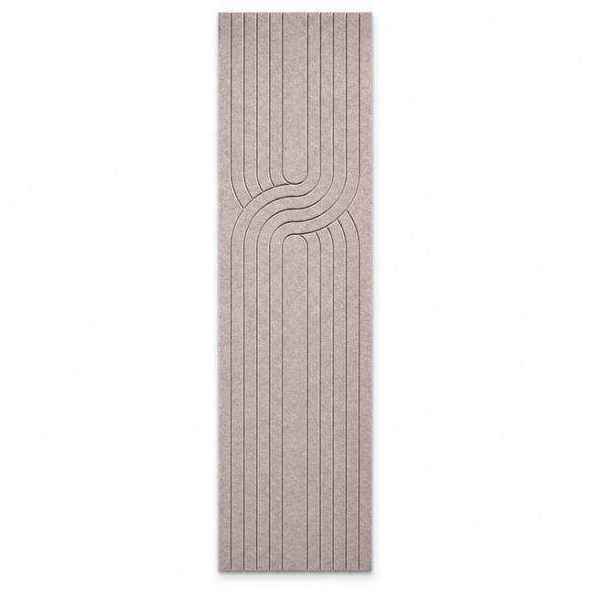 Akoestische Viltpanelen Japandi 280 x 60 cm - Beige