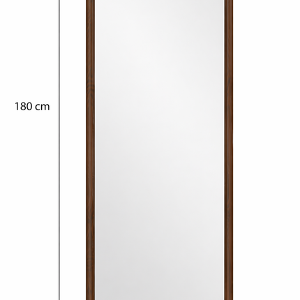 Wandspiegel Luna Walnoot 180 × 70 cm