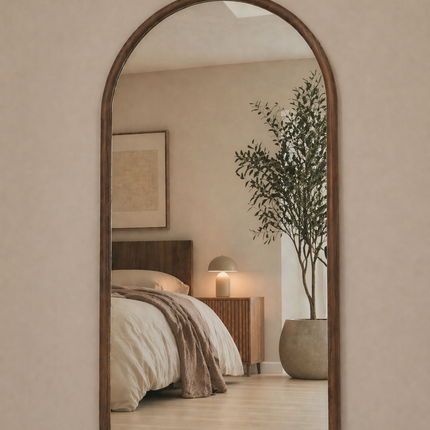 Wandspiegel Luna Walnoot 180 × 70 cm