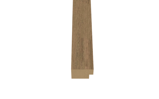 Eindlat 270 x 2.2 cm - Eiken Mokka