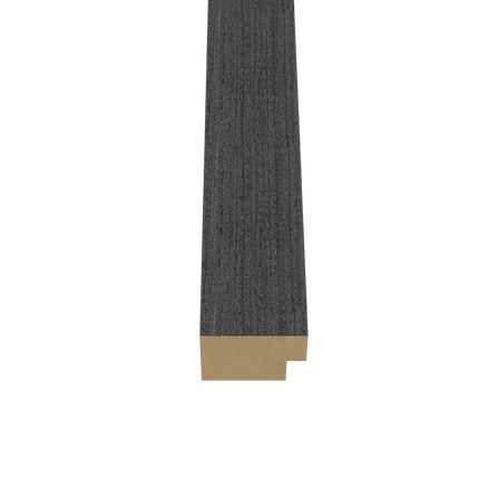 Eindlat 270 x 2.2 cm - Eiken Zwart