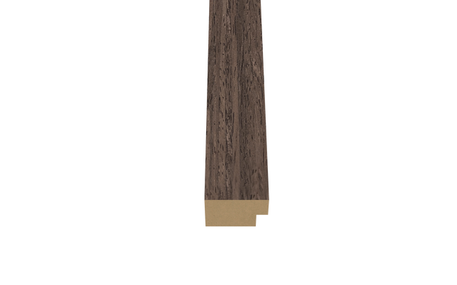 Eindlat 270 x 2.2 cm - Eiken Dark Walnoot