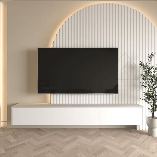 Madera TV-Meubel zwevend wit 280 cm