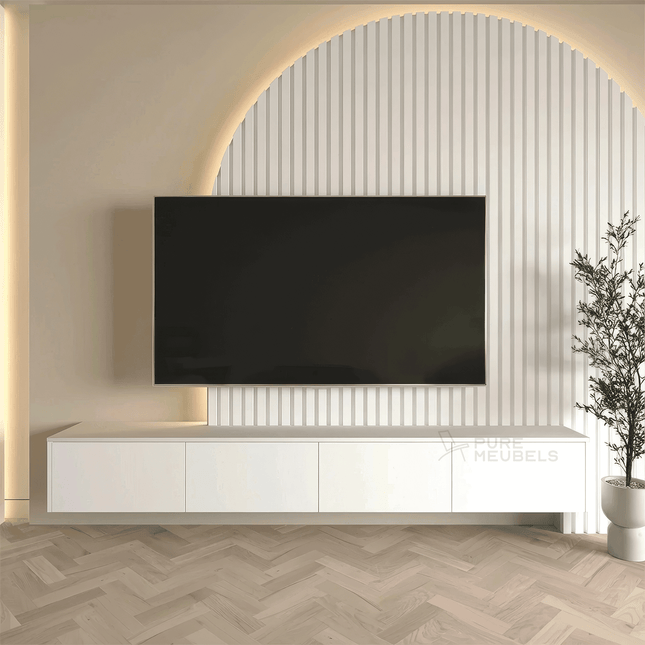 Madera TV-Meubel zwevend wit 280 cm