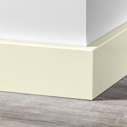 MDF Moderne plint 70x15 voorgelakt RAL 9001