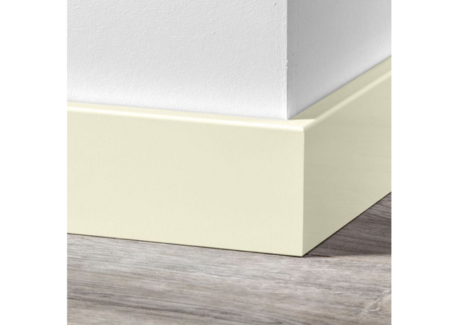 MDF Moderne plint 70x15 voorgelakt RAL 9001
