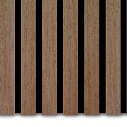 Akupanel Eiken Mokka 270 x 60 cm Lattenwand Akoestische wandpanelen