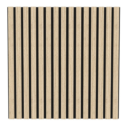 Akupanel Eiken Naturel 60 x 60 cm Lattenwand Akoestische wandpanelen