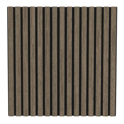 Akupanel Eiken Walnoot 60 x 60 cm Lattenwand Akoestische wandpanelen