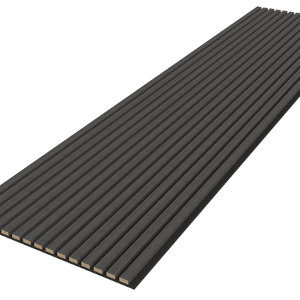 Akoestische panelen 260 x 60 x 1.4 cm - Eiken Zwart