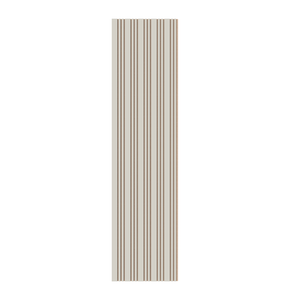 Akupanel Akoestische Wandpanelen Lattenwand Tripple Akupanelen 270 x 60 cm Beige on Beige