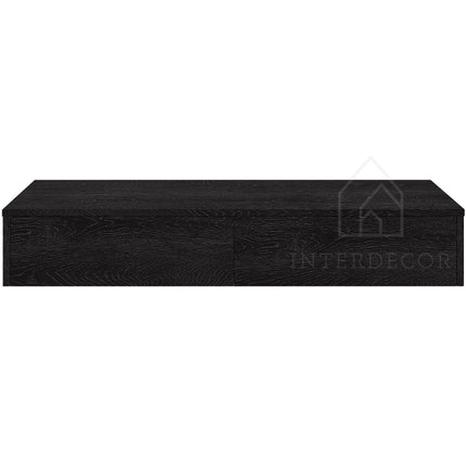 Gangkast zwevend zwart 100x20x15 cm