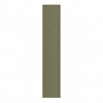 Akoestische Brushed Suede Solid Panelen 280 x 60 x 2.4 cm - Olijfgroen