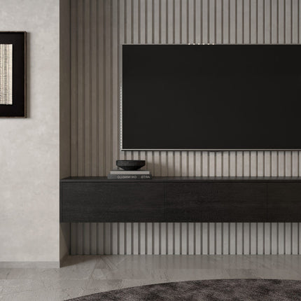 Elegance Collection TV meubel Madera Zwevend Zwart eiken